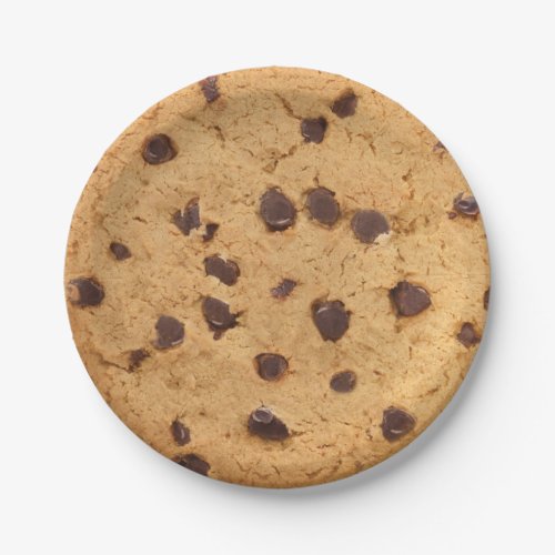 Chocolate Chip cookie Paper Plates