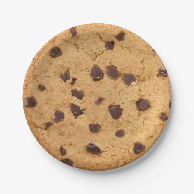 Chocolate Chip cookie Paper Plates (Front)