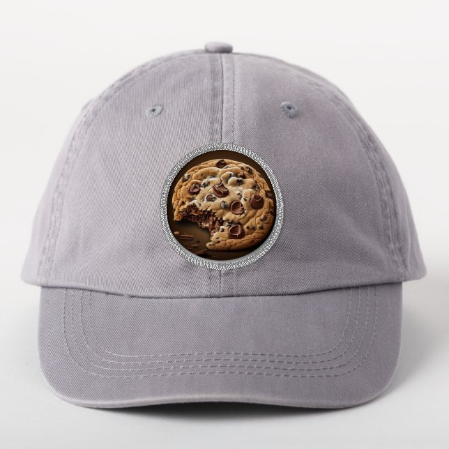 Chocolate chip cookie patch (On Headwear)