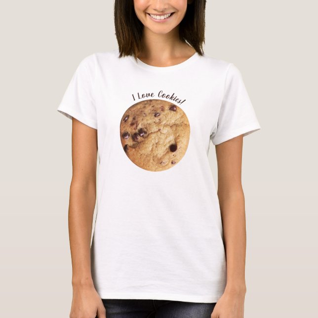 Chocolate Chip Cookie Personalized  T-Shirt (Front)