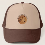 Chocolate Chip Cookie Personalized Text Trucker Hat at Zazzle