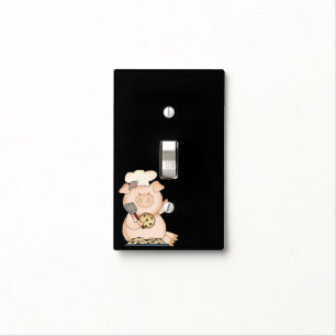Chocolate Chip Cookie Pig Light Switch Cover