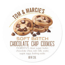 Chocolate Chip Cookie Product Labels