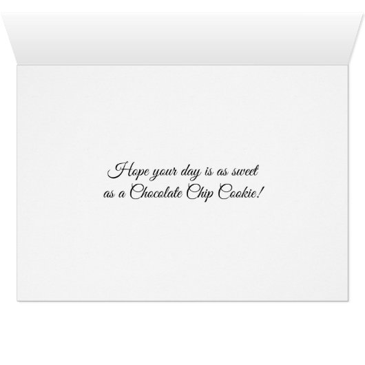 Chocolate Chip Cookie Recipe Card (Inside Horizontal (Bottom))