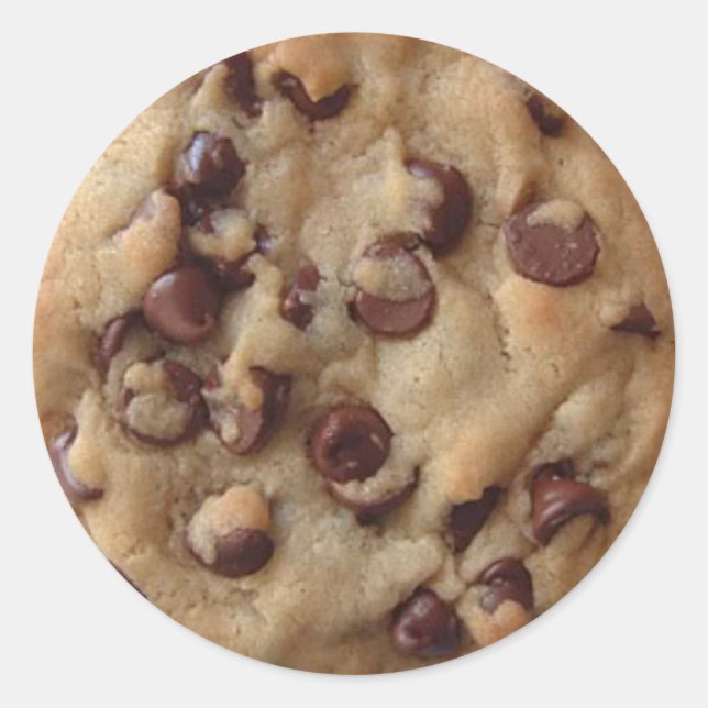 Chocolate Chip Cookie Round Sticker (Front)