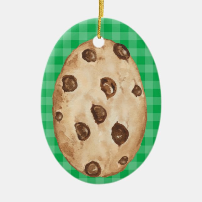 Chocolate Chip Cookie - SRF Ceramic Ornament (Front)