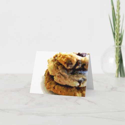 Chocolate Chip Cookie Stack Note Cards