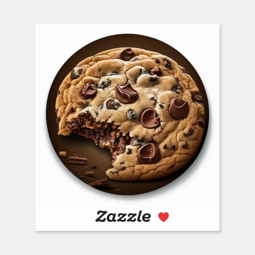Chocolate chip cookie sticker