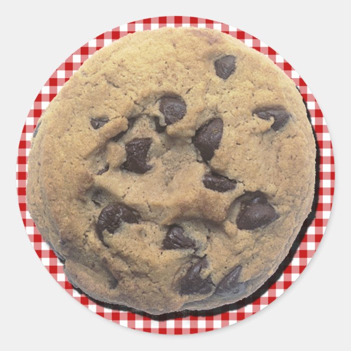 Chocolate Chip Cookie Sticker Zazzle