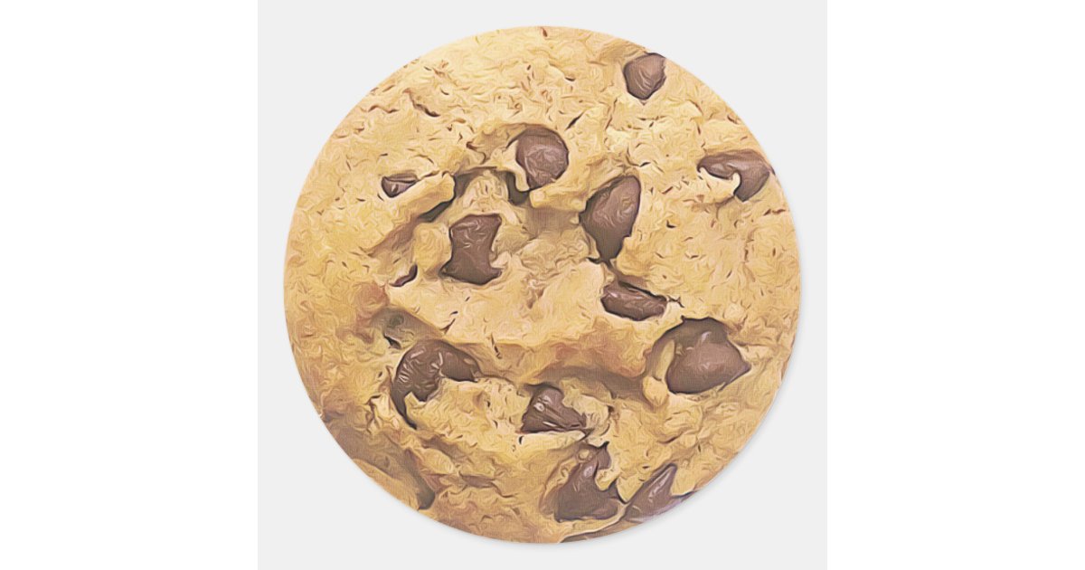 Chocolate Chip Cookie Stickers Zazzle