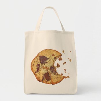 Chocolate Chip Cookie Tote Bag by trendyteeshirts at Zazzle