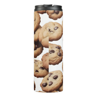 Chocolate chip cookie wrapping paper thermal tumbler