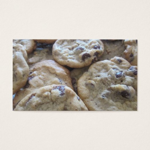 Customizable Chocolate Chip Cookies Business Card Template