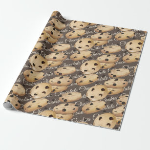 Chocolate Chip Cookies Baking Gift Wrapping Paper