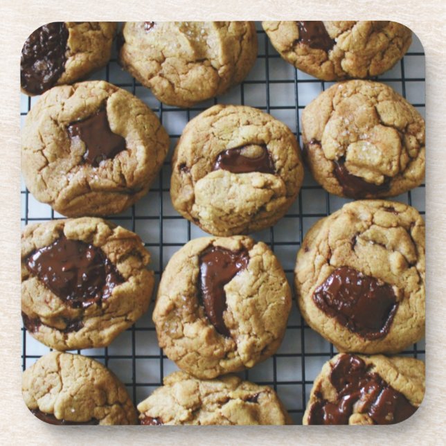 Chocolate Chip Cookies Beverage Coaster (Front)