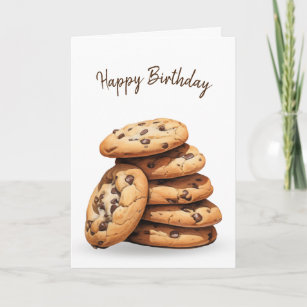 Chocolate Chip Cookies Birthday Card