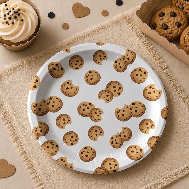  Chocolate Chip Cookies Birthday Paper Plates – Sw (Chocolate Chip Cookies Paper Plates)