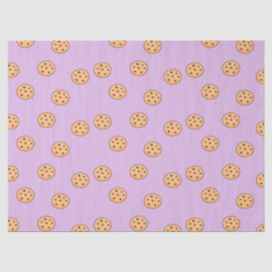 Chocolate chip cookies birthday purple tissue paper
