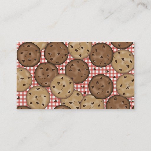 Customizable Chocolate Chip Cookies Business Card Templates