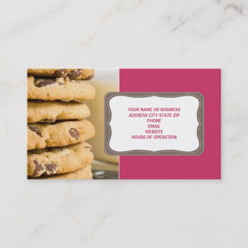 Chocolate Chip Cookies Business Cards