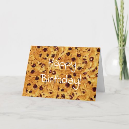 chocolate chip cookies card