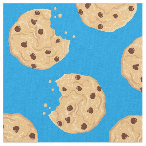 Chocolate Chip Cookies Cute Kids Fabric
