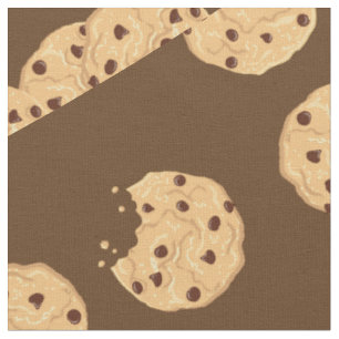 Chocolate Chip Cookies Cute Kids Fabric