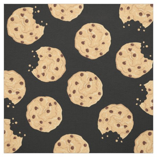 Chocolate Chip Cookies Cute Kids Fabric