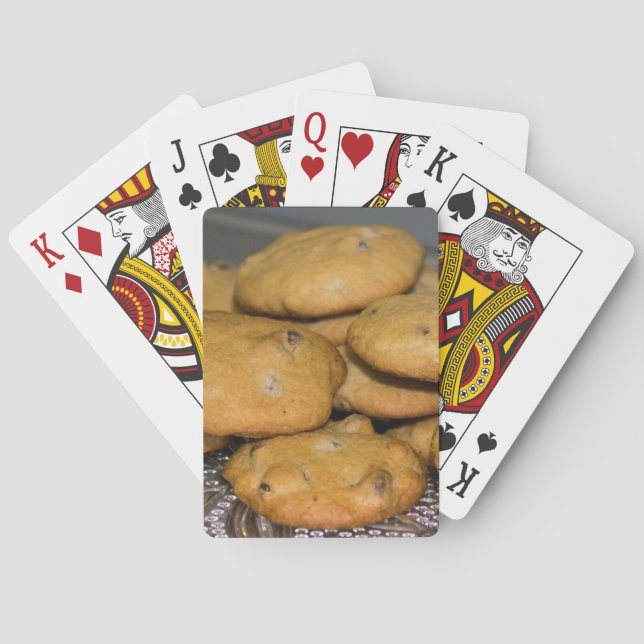 Chocolate Chip Cookies Food Photography Poker Cards (Back)