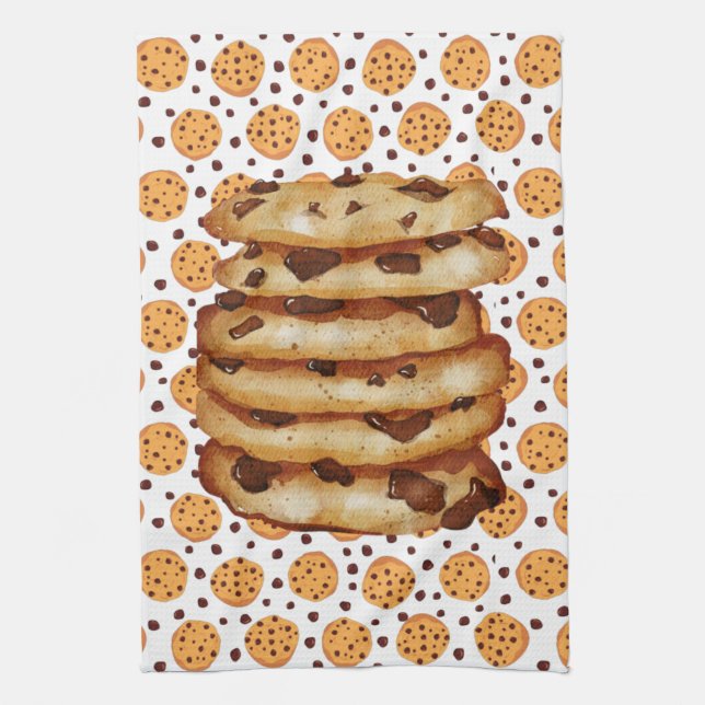 Chocolate Chip Cookies  Kitchen Towel (Vertical)
