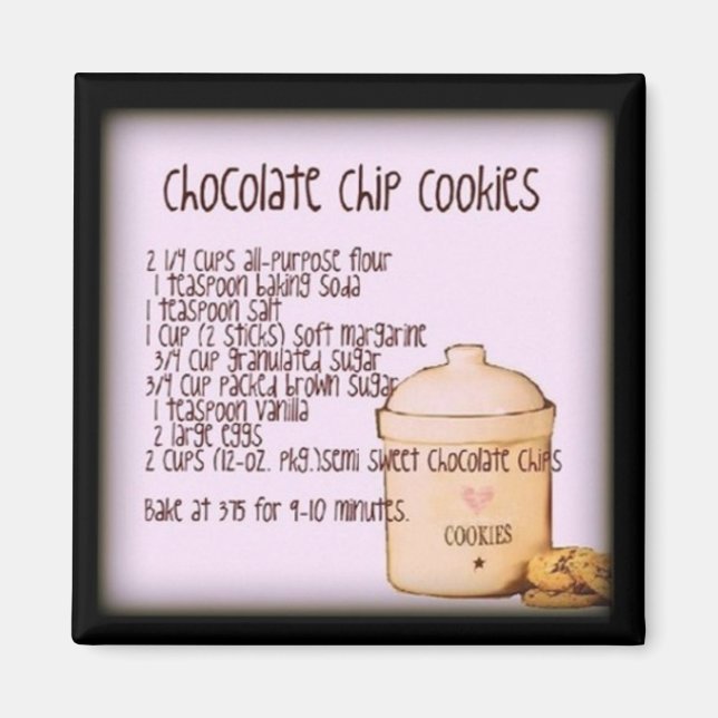 Chocolate Chip Cookies Magnet (Front)