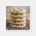 Chocolate Chip Cookies On Chocolate Morsels Napkins
