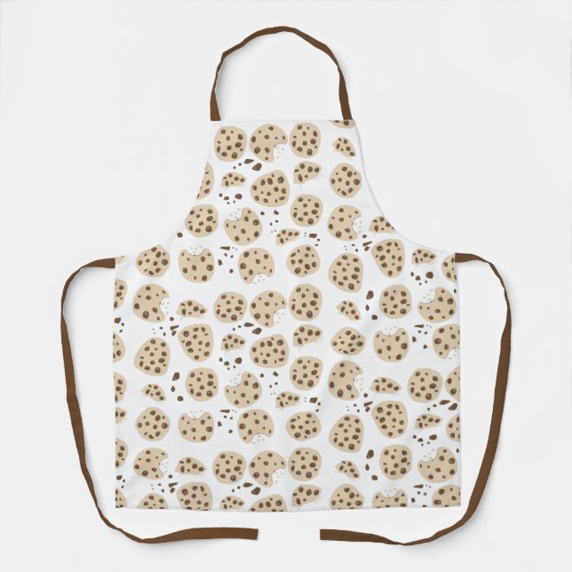 Chocolate Chip Cookies Pattern Apron (Front)