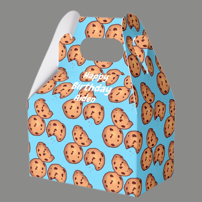 Chocolate Chip Cookies Pattern Favor Boxes (Creator Uploaded)