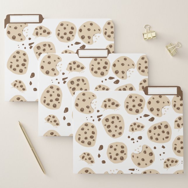 Chocolate Chip Cookies Pattern File Folder (Set)