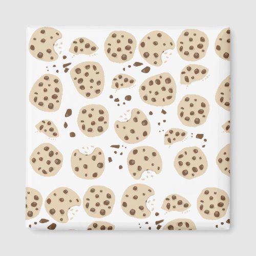 Chocolate Chip Cookies Pattern Magnet