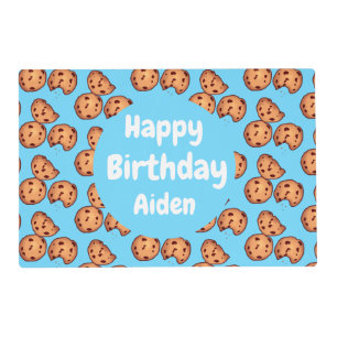Chocolate Chip Cookies Pattern  Placemat