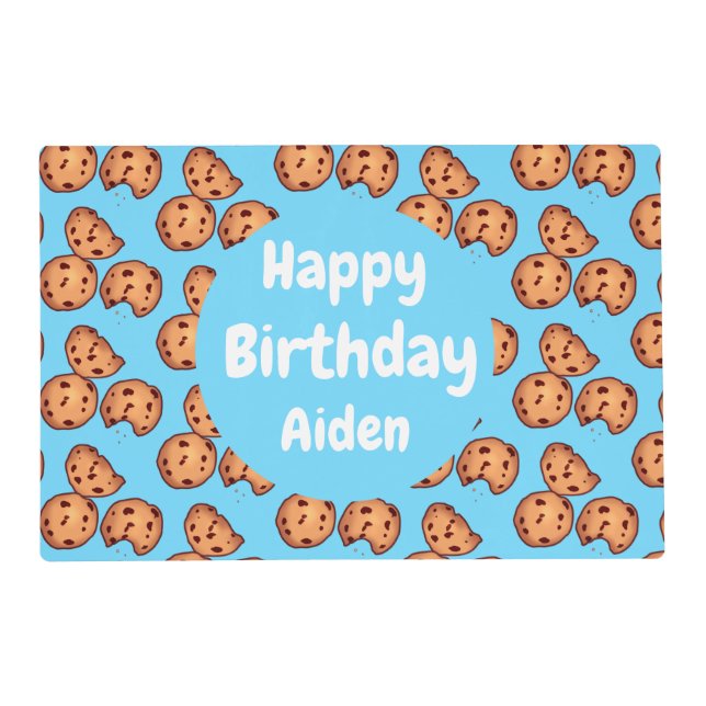 Chocolate Chip Cookies Pattern  Placemat (Front)