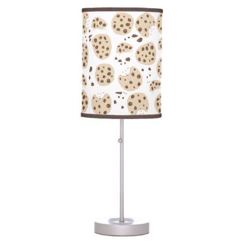 Chocolate Chip Cookies Pattern Table Lamp