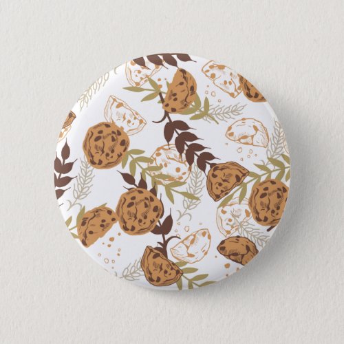chocolate chip cookies pattern white ver button