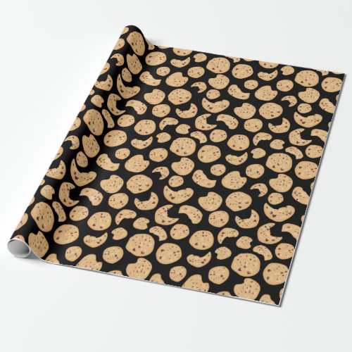 Chocolate Chip Cookies Pattern Wrapping Paper