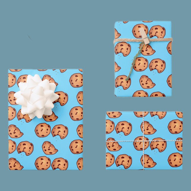 Chocolate Chip Cookies Pattern Wrapping Paper Sheets (Creator Uploaded)
