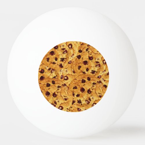 chocolate chip cookies ping pong ball