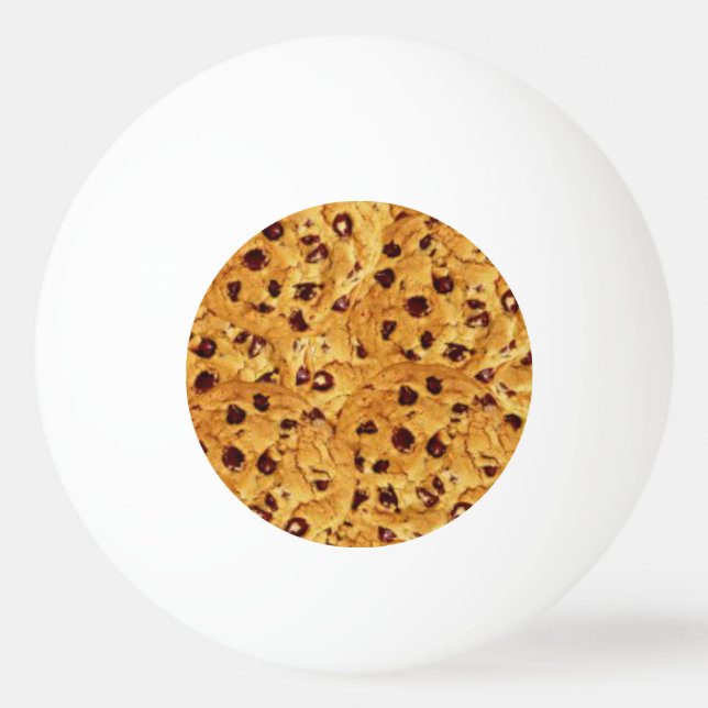 chocolate chip cookies ping pong ball (Back)