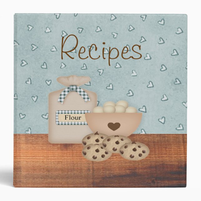 Chocolate Chip Cookies Recipe Binder (Front)