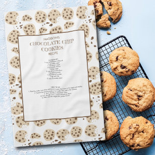 Chocolate Chip Cookies Recipe Keepsake Kitchen Towel