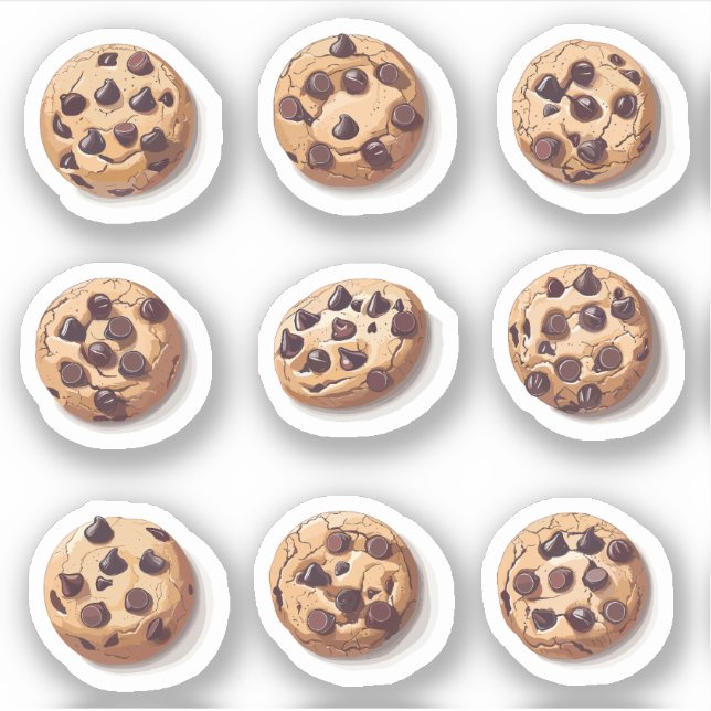 Chocolate Chip Cookies Set Sticker (Front)