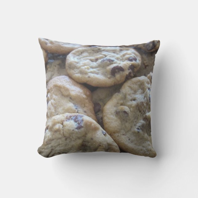 Chocolate Chip Cookies Throw Pillow (Front)