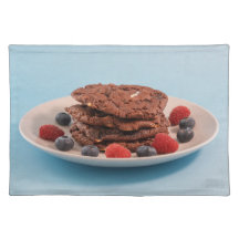Chocolate Chip Cookies With Berries Food Photo