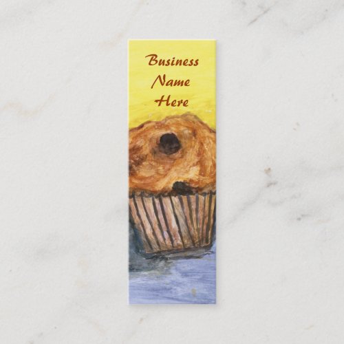 Chocolate Chip Muffin Bookmark Business Card